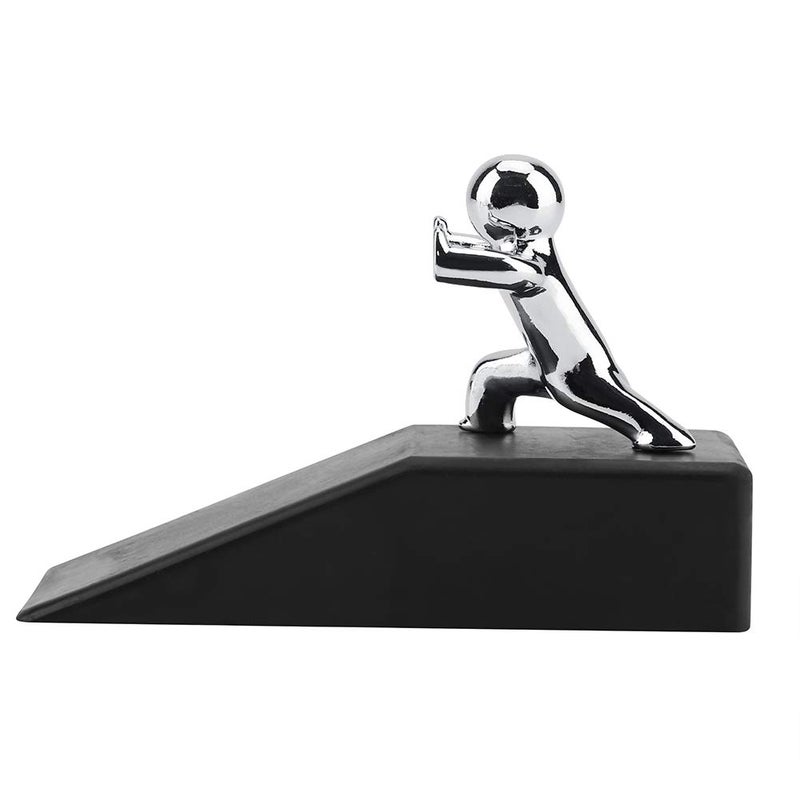 Aramox Door Stopper, Zinc Alloy Little and Man with Non-Slip Rubber Bases Door Stop Anti-Collision Door Stopper Novelty Decorative - Image 1